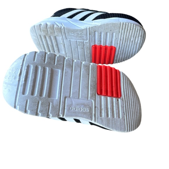 adidas Racer TR21 Sneaker tennis shoe Toddler size 5 black white and blue - Picture 5 of 6